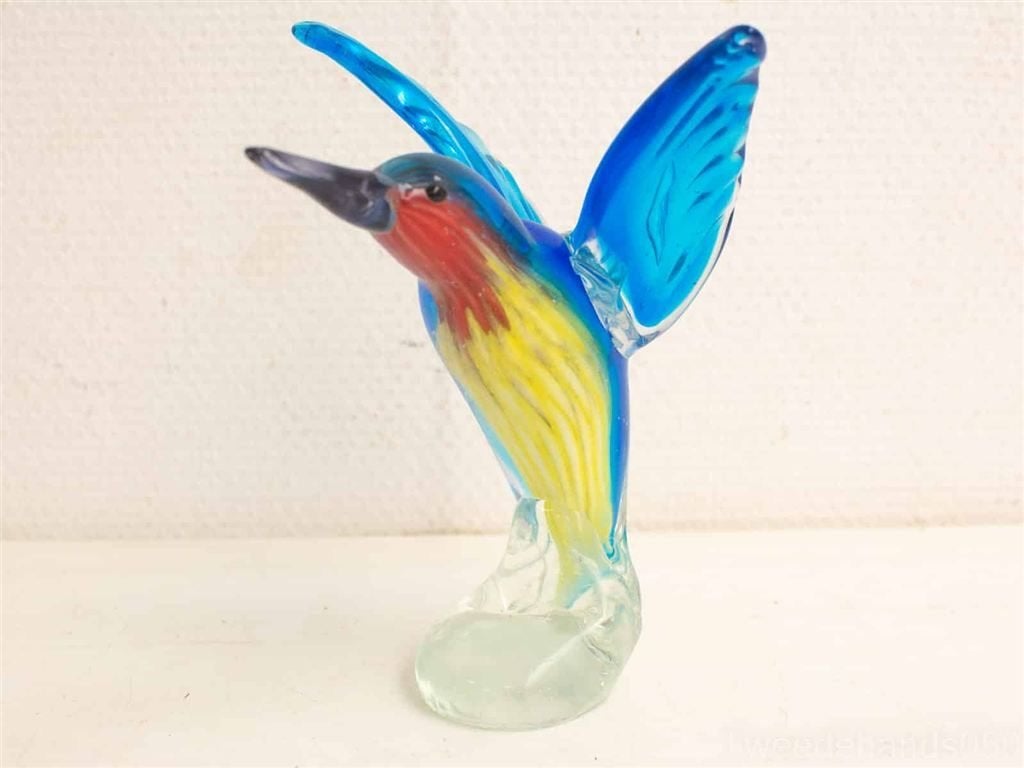murano glazen vogel beeldje 24759, Verzamelen, Ophalen of Verzenden, Gebruikt, Dier
