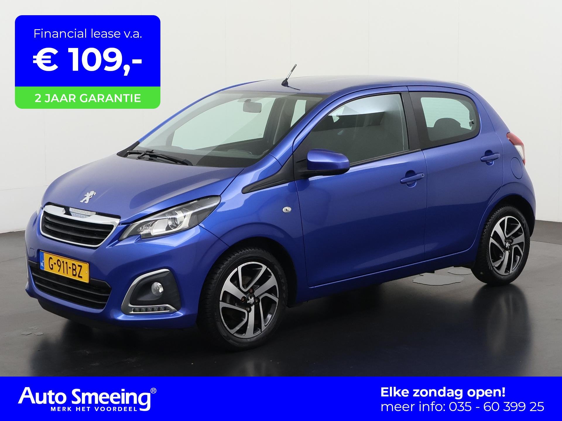 Peugeot 108 1.0 e-VTi Allure | Navigatie | Lichtmetalen Velg, Auto's, Voorwielaandrijving, Stof, Gebruikt, Origineel Nederlands