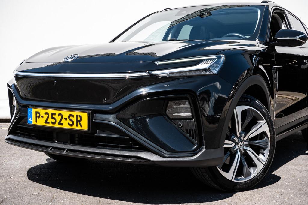 MG Marvel R Luxury 70 kWh SOH 93% Panoramadak/ Leer/ Memory/, Automaat, Gebruikt, Met garantie (alle), 179 pk
