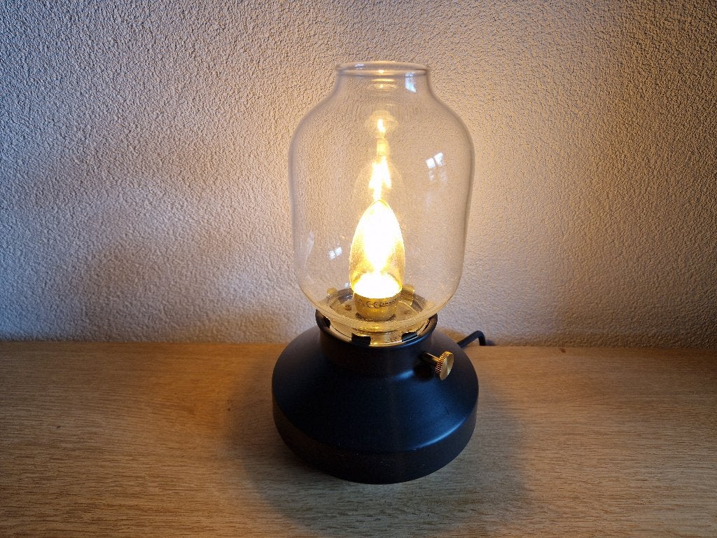 Tafellamp met dimmer, Ophalen of Verzenden, Gebruikt, Glas, Dimbaar
