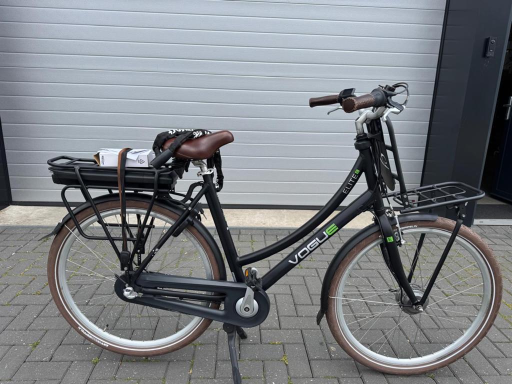 Elektrische fiets Vogue Elite, Zo goed als nieuw, 50 km per accu of meer, 55 tot 59 cm, Ophalen