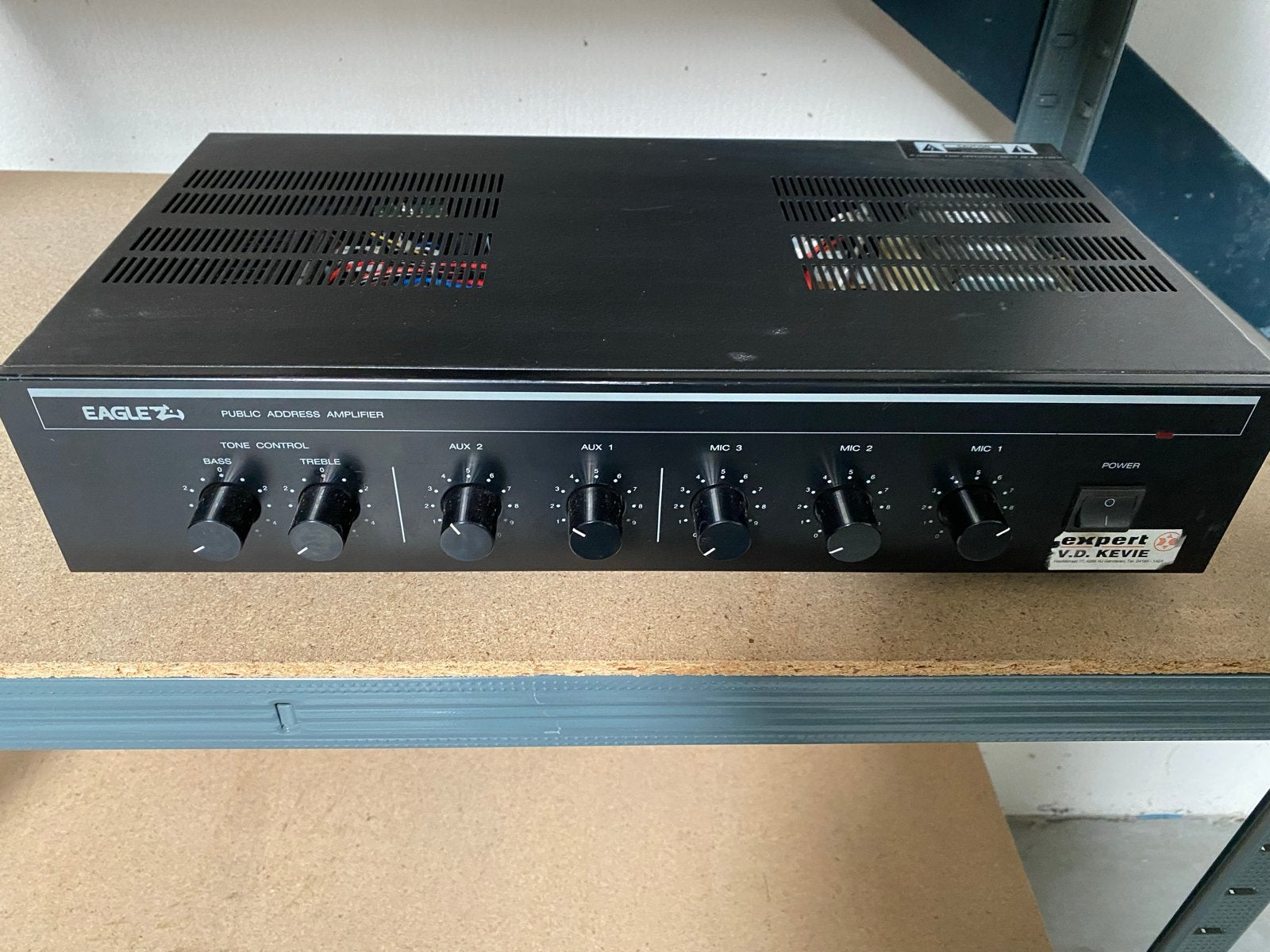 Eagle International PA4060E 100V Versterker 60W RMS, 60 tot 120 watt, Ophalen, Overige merken, Gebruikt