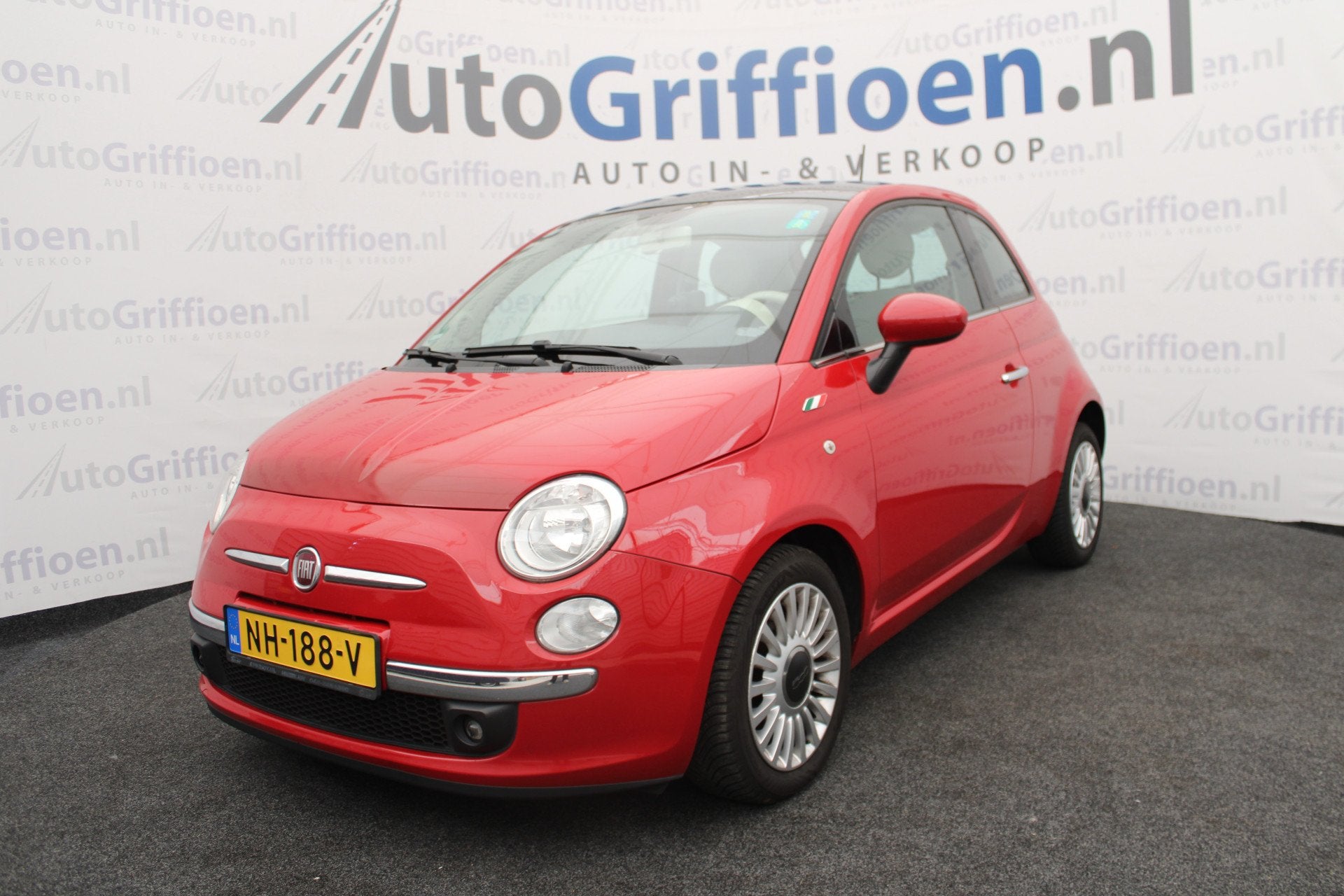 Fiat 500 0.9 TwinAir Lounge met schuifdak en airco, Auto's, Voorwielaandrijving, Euro 5, Gebruikt, 905 kg