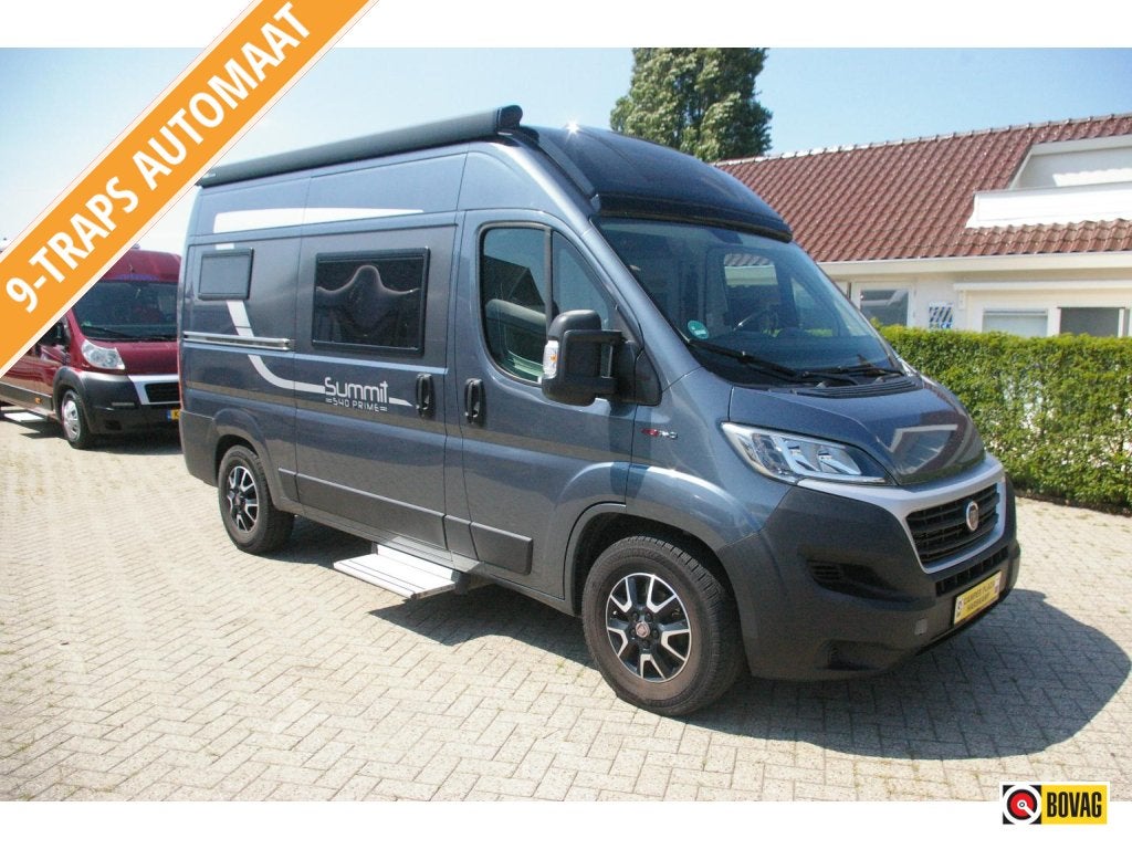 Pössl Summit Prime 540 Dwarsbed, 9 traps automaat., Caravans en Kamperen, Campers, Automaat, Buscamper of Camperbus, Ringverwarming