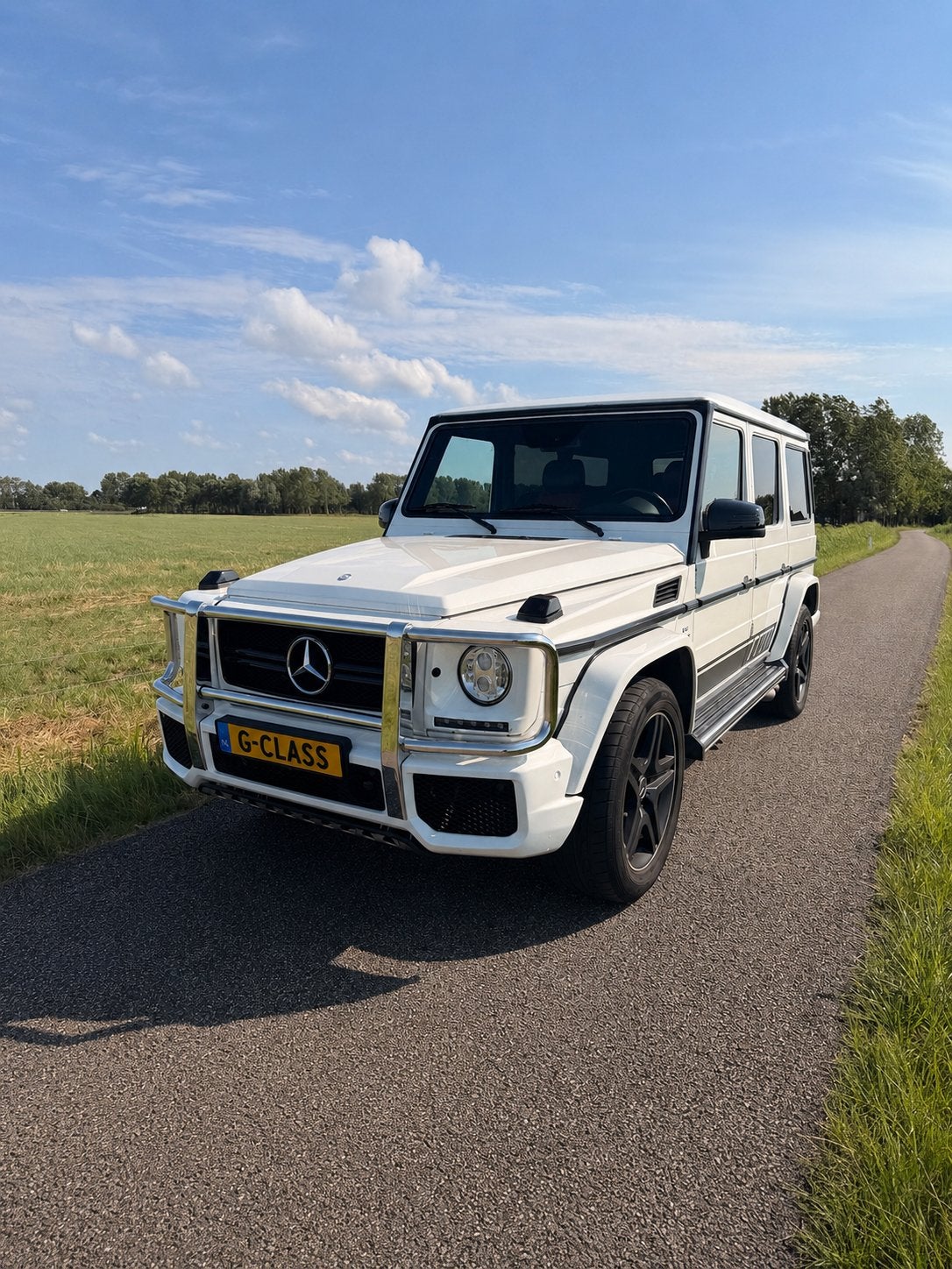 Mercedes-Benz G-Klasse 5.0 G500 ST WGN Lang 2006 Wit AMG, Auto's, Mercedes-Benz, Automaat, 296 pk, G-Klasse, Wit