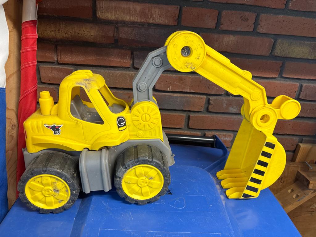 Zandbakspeelgoed: Graafmachine en Dumper, Ophalen, Gebruikt