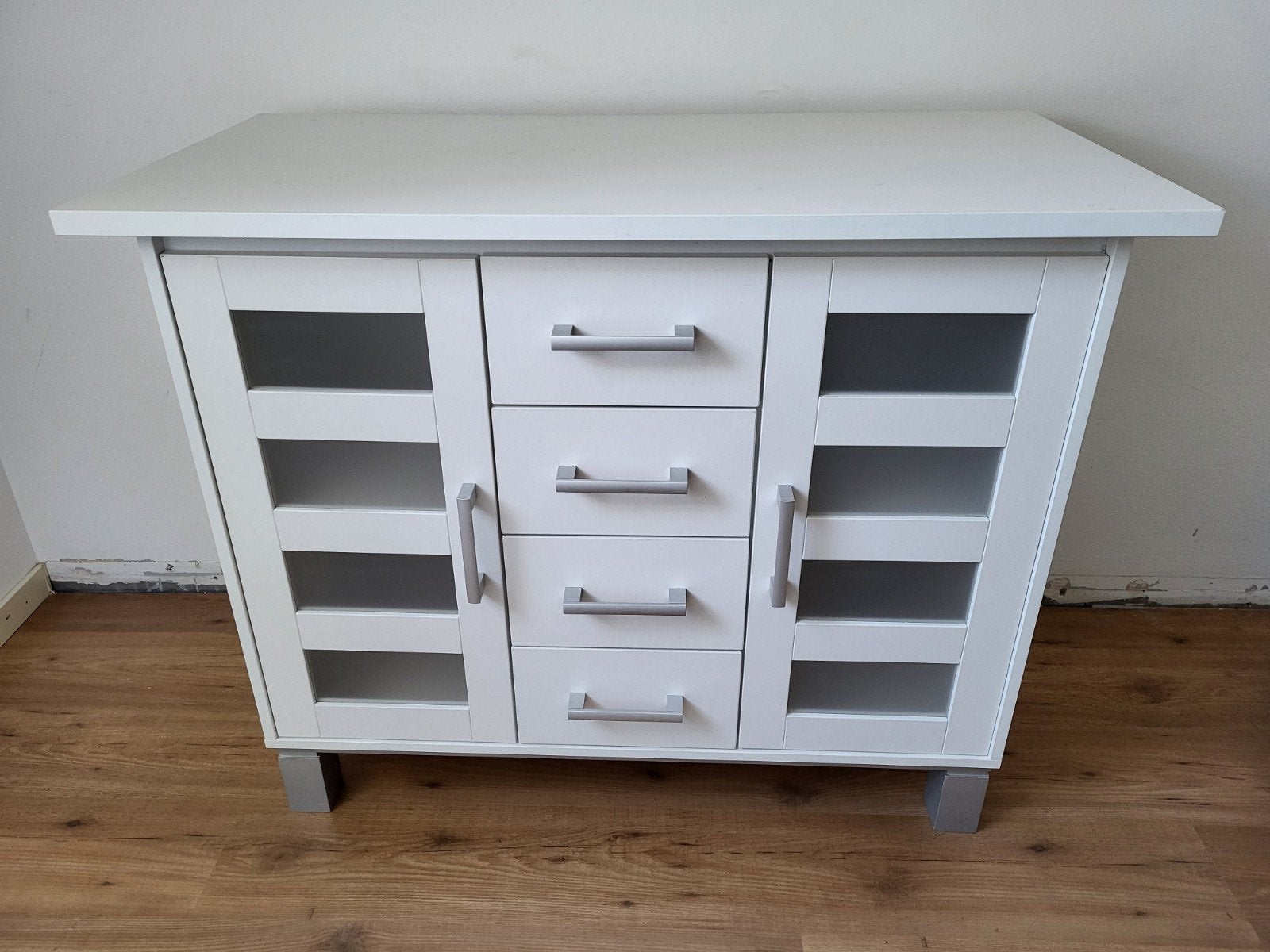 Witte commode en kledingkast, Gebruikt, Modern, Overige houtsoorten, Ophalen