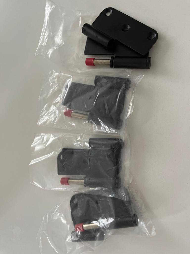 4x Paumelle Zwart Gepoedercoat - Nieuw in Verpakking, Doe-het-zelf en Verbouw, Ophalen of Verzenden, Nieuw, Overige materialen