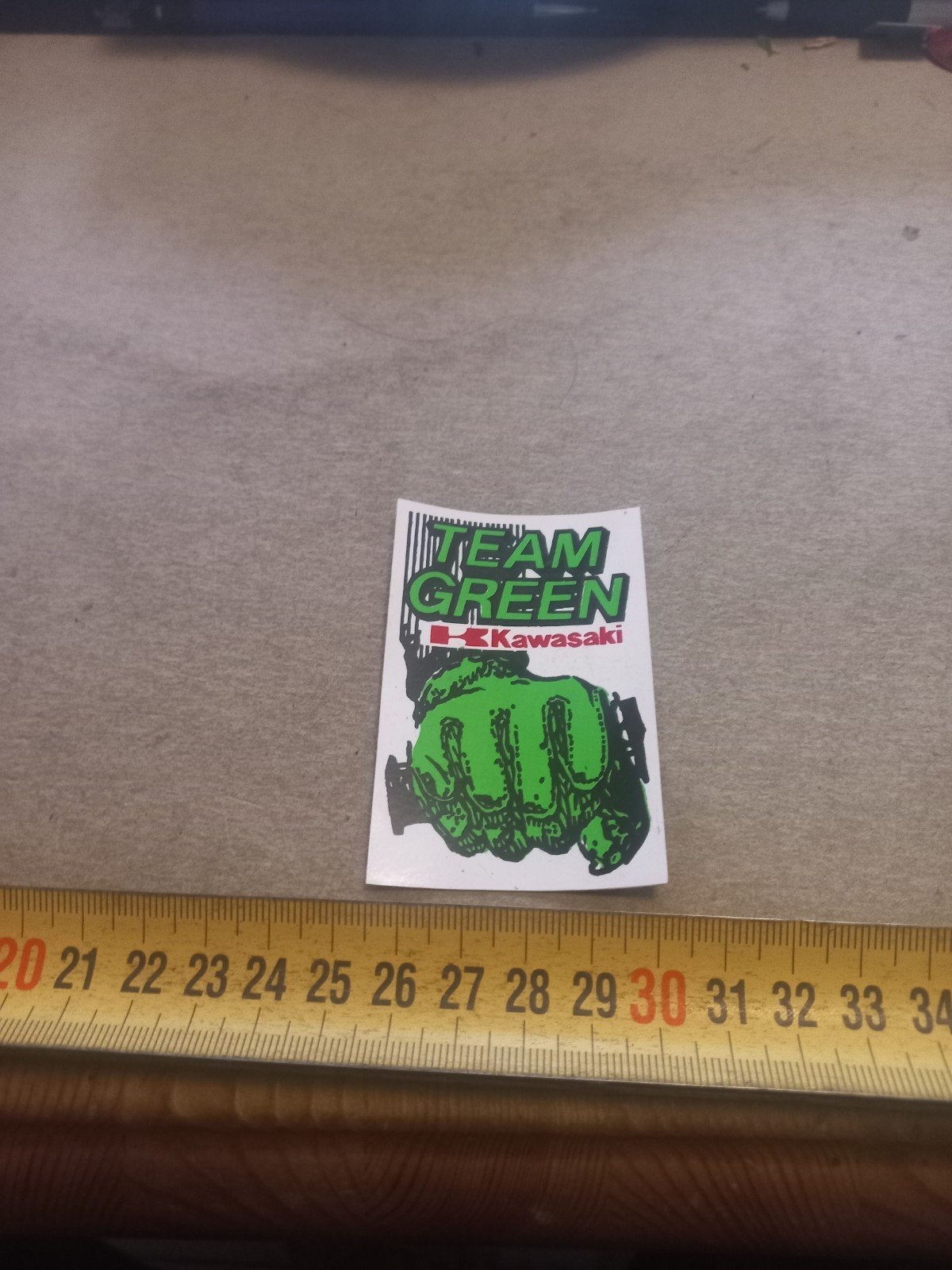 Kawasaki Team Green Hulk Vuist Sticker, Ophalen of Verzenden
