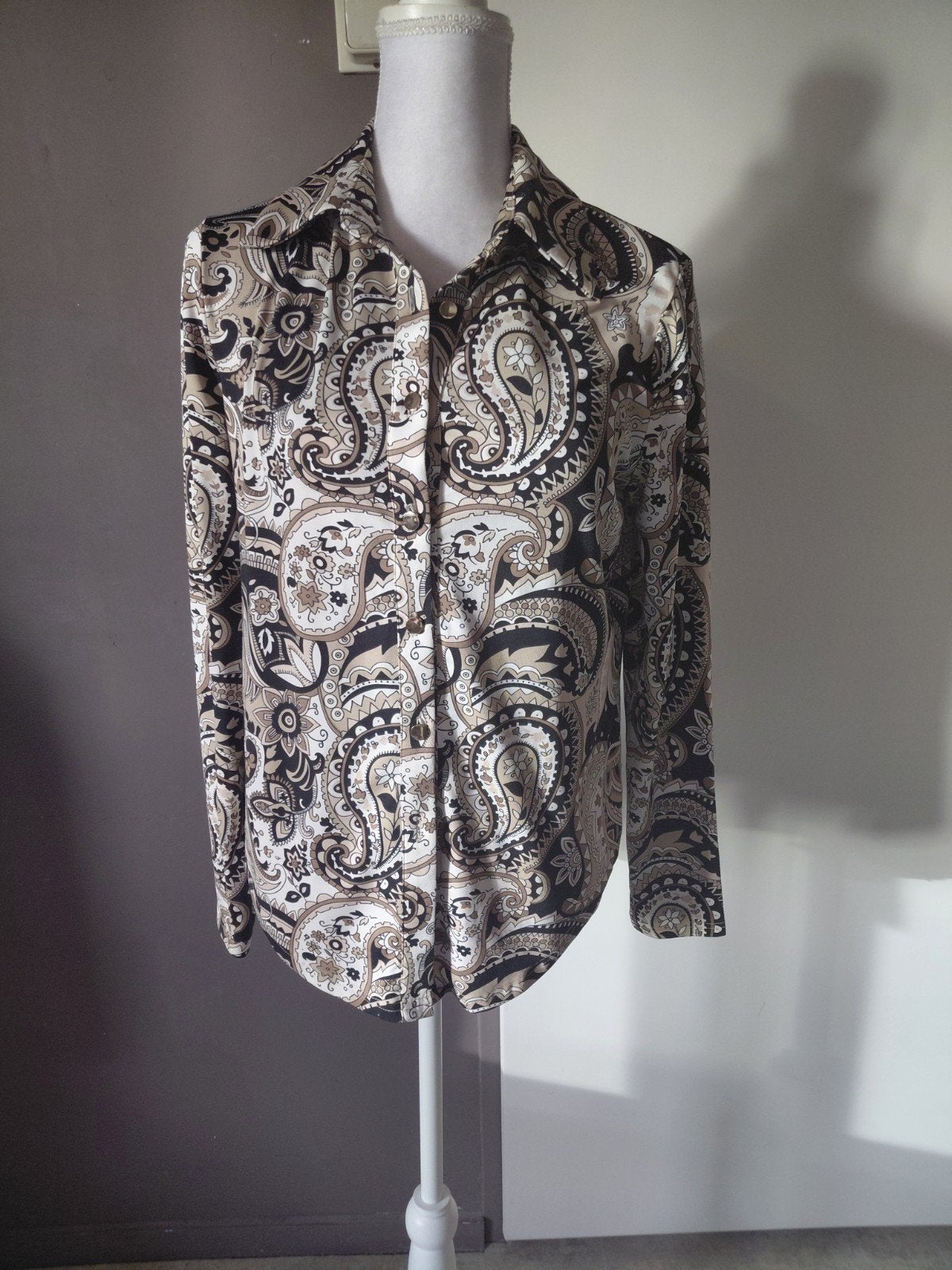 BY SWAN Paris Blouse met Paisley Print - Maat S, Meerkleurig, BY SWAN Paris, Ophalen of Verzenden, Maat 36 (S)