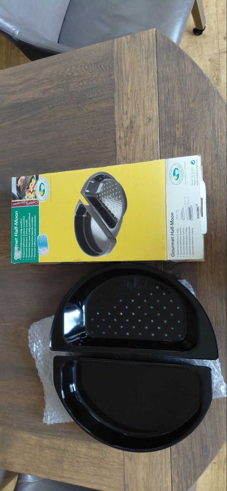 Outdoorchef Gourmet Half-Moon BBQ Grillplaat - 2-delig, Ophalen, Nieuw