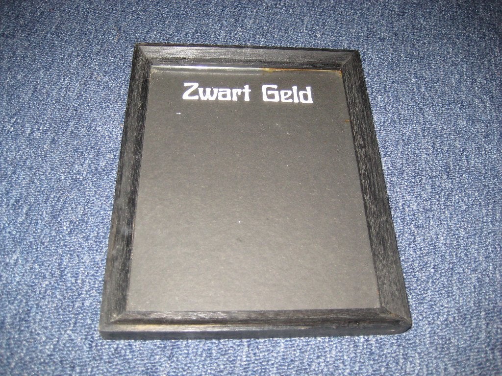 spaarpot / spaarlijst "zwart geld", Ophalen of Verzenden, Gebruikt, Hout