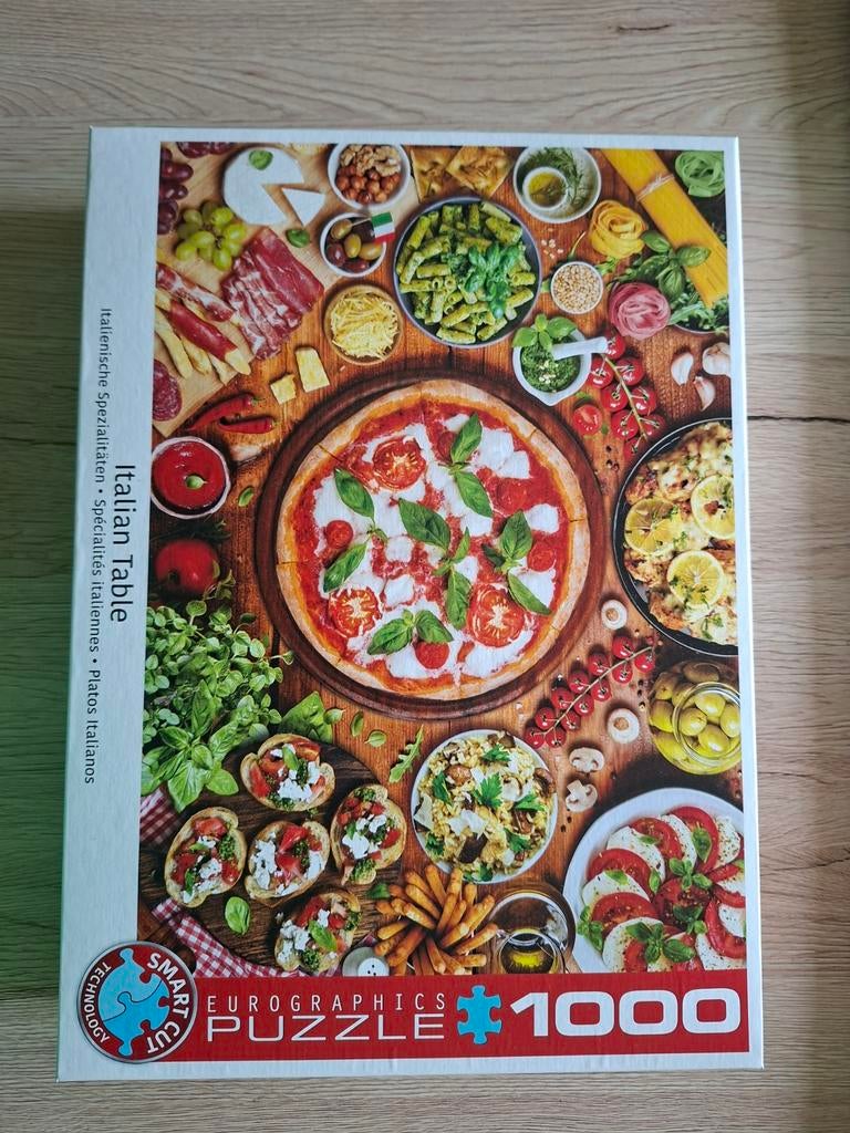 Italian Table Eurographics legpuzzel 1000 stukjes, Ophalen, 500 t/m 1500 stukjes, Zo goed als nieuw, Legpuzzel