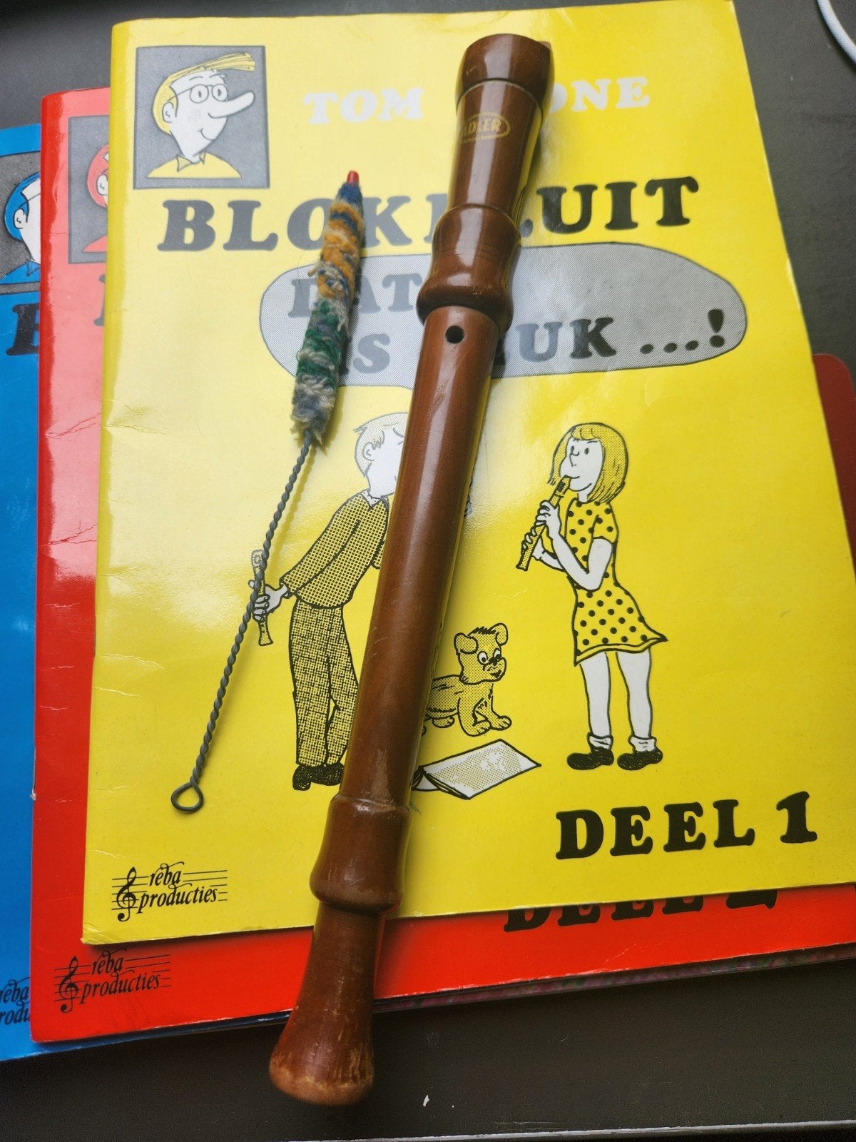 Adler blokfluit met lesboeken - compleet pakket, Muziek en Instrumenten, Ophalen of Verzenden, Gebruikt, Sopraan of Sopranino