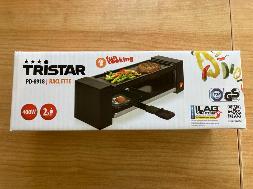 Nieuw Tristar Gourmetstel PD-8918 Raclette - 2 personen, Ophalen of Verzenden, Nieuw, Minder dan 4 personen