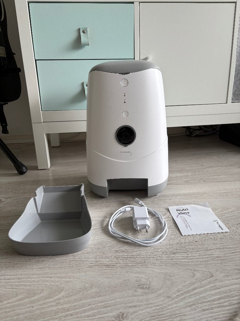 Pettadore Nutri View slimme voerautomaat met camera, Ophalen of Verzenden, Automatisch, Gebruikt
