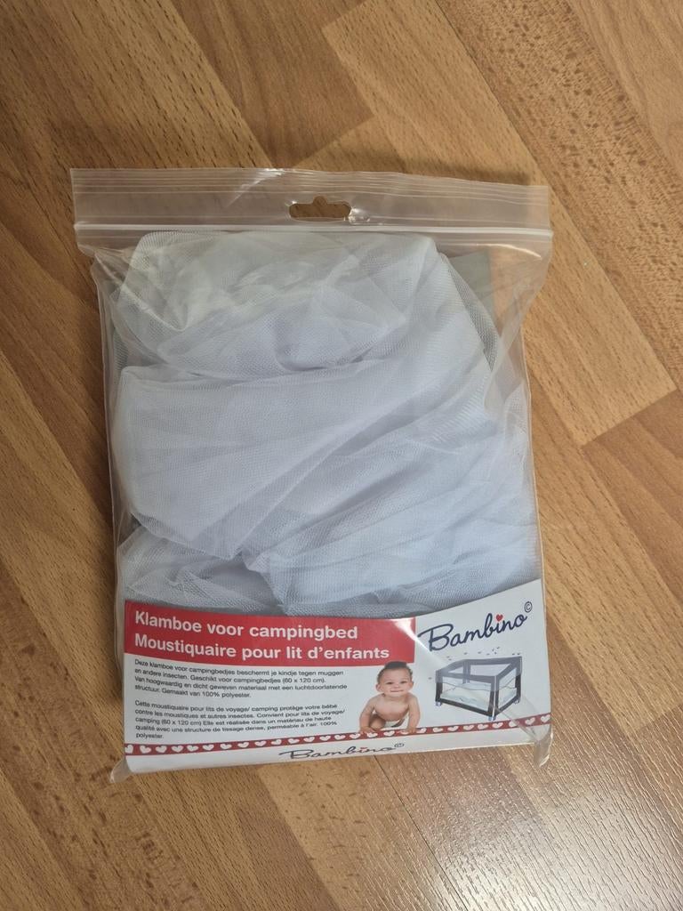 Nieuw: Klamboe voor campingbedje. Bambino., Ophalen of Verzenden, Nieuw, Reisbedje