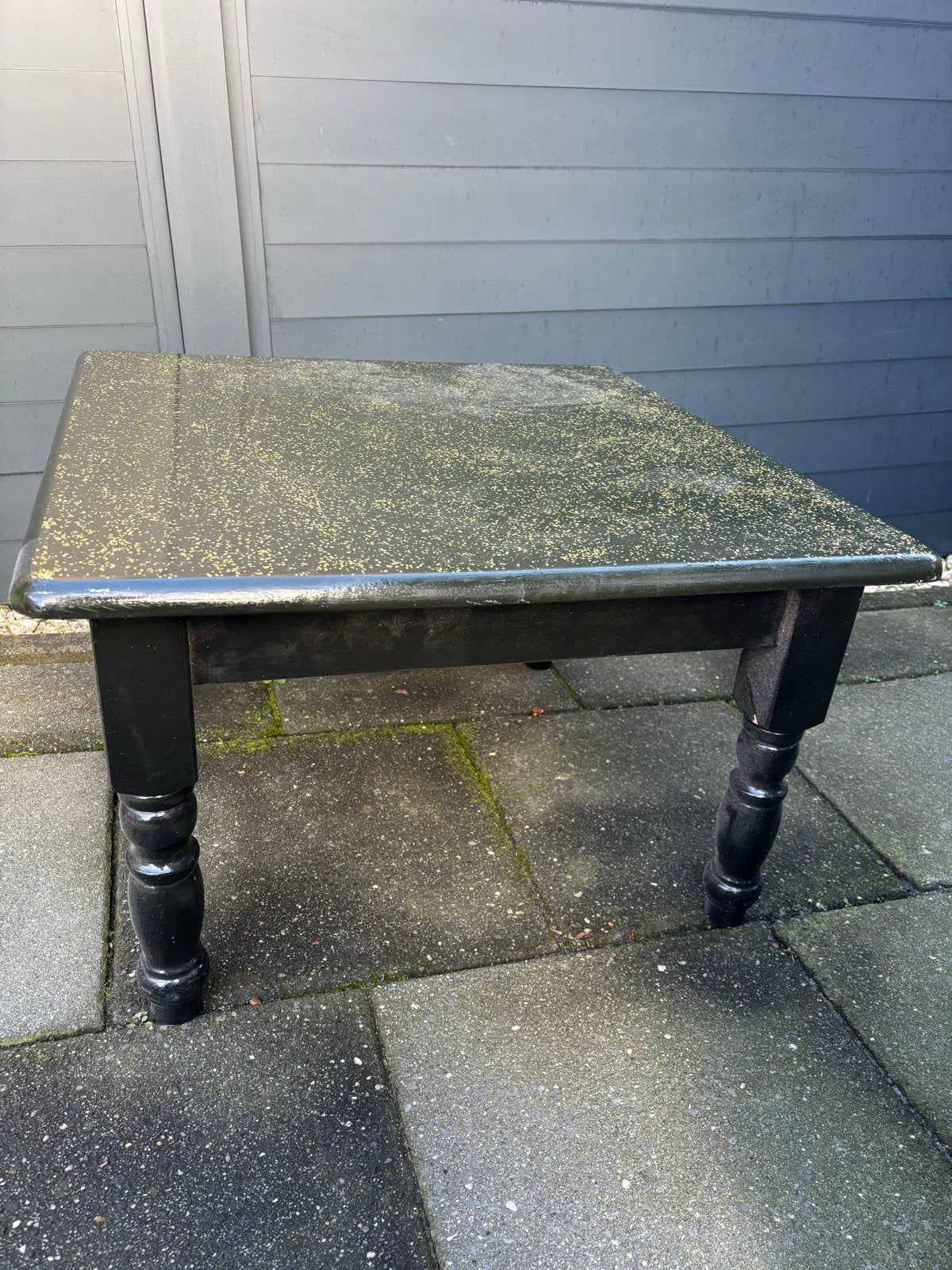 Zwarte salontafel - 44x68x68cm, Huis en Inrichting, Ophalen, Gebruikt, Vierkant, 50 tot 100 cm