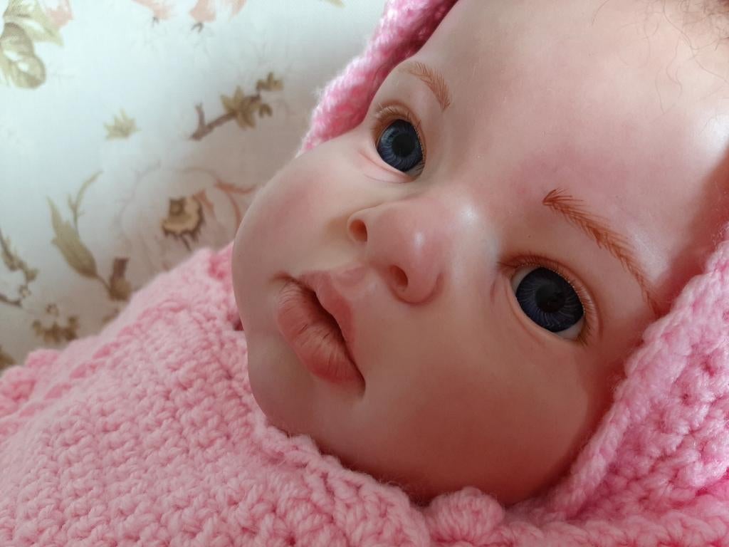 Reborn Arianna van Reva Schick, Ophalen of Verzenden, Zo goed als nieuw, Pop, Levensecht of Reborn