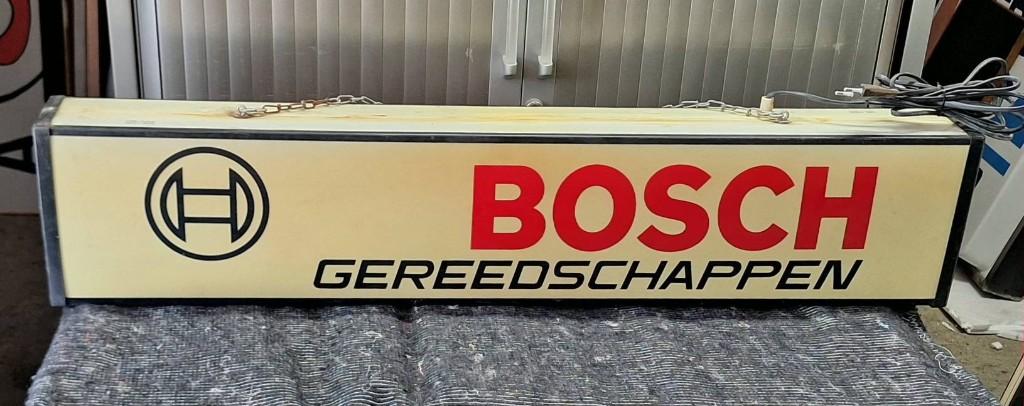 Toffe dubbelzijdige BOSCH gereedschappen lichtbak, reclame., Ophalen, Gebruikt, ., Lichtbak of (neon) lamp