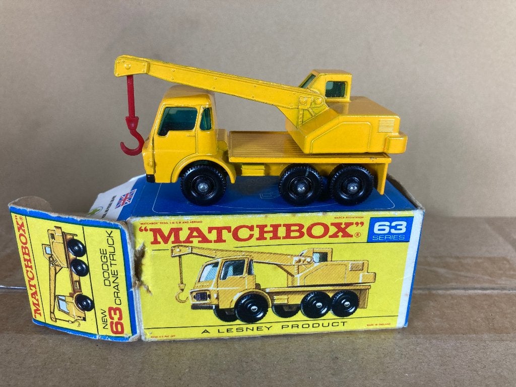 Matchbox Dodge crane truck, Hobby en Vrije tijd, Modelauto's | 1:87, --, Matchbox, Ophalen of Verzenden, Zo goed als nieuw
