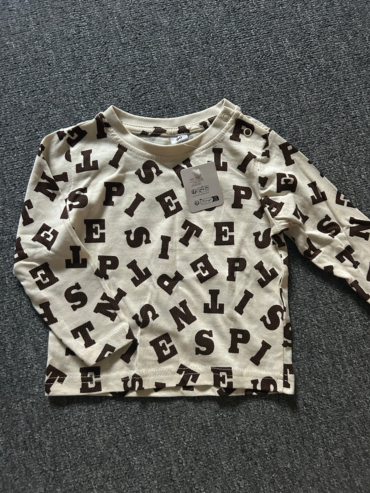 Nieuw sinterklaas baby shirt lange mouwen maat 80, Ophalen of Verzenden, Nieuw, Jongetje of Meisje
