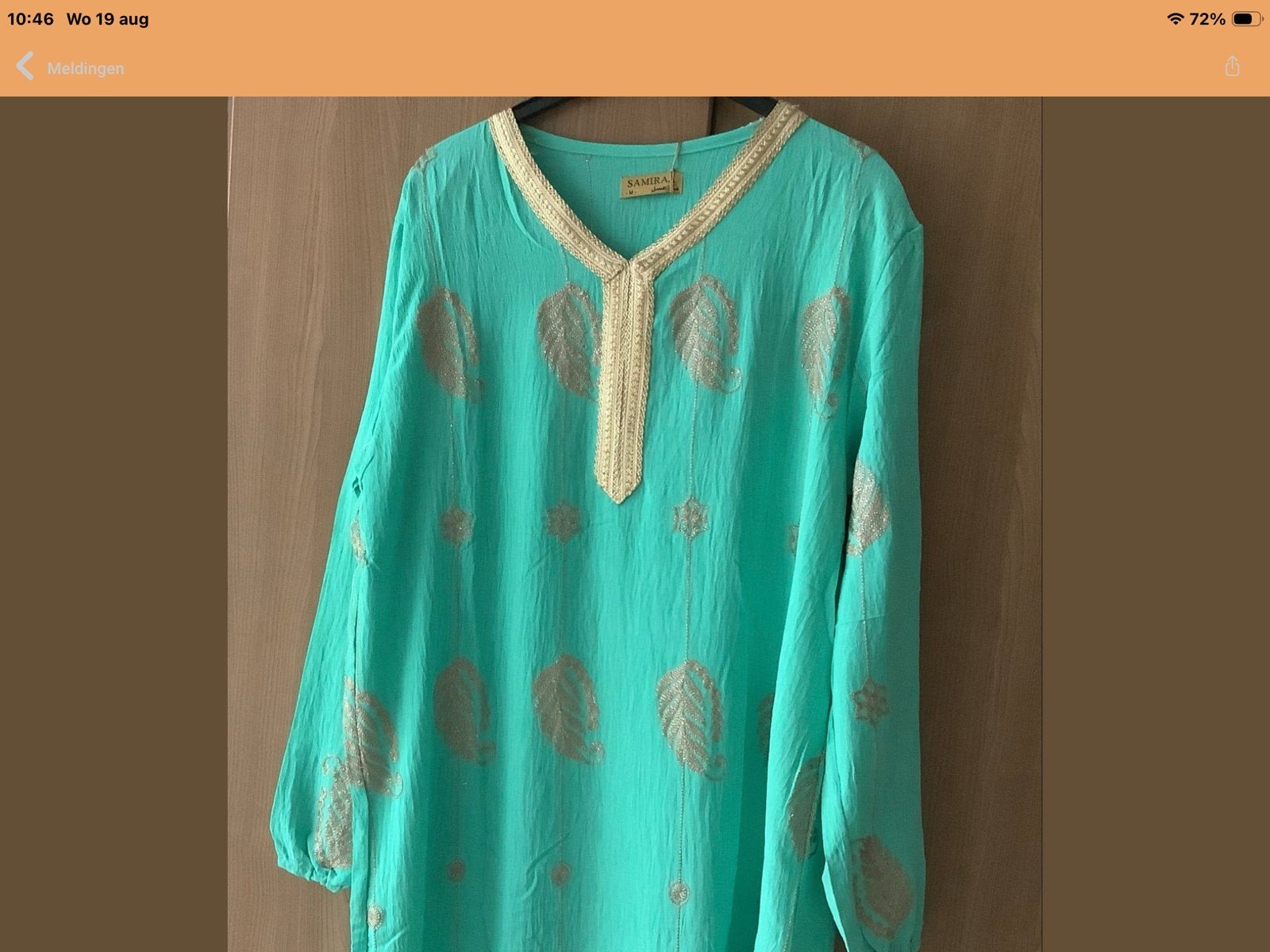 Kaftan M Nieuw Groen/Goud, Maat 38/40 (M), Nieuw, Ophalen of Verzenden, Onder de knie
