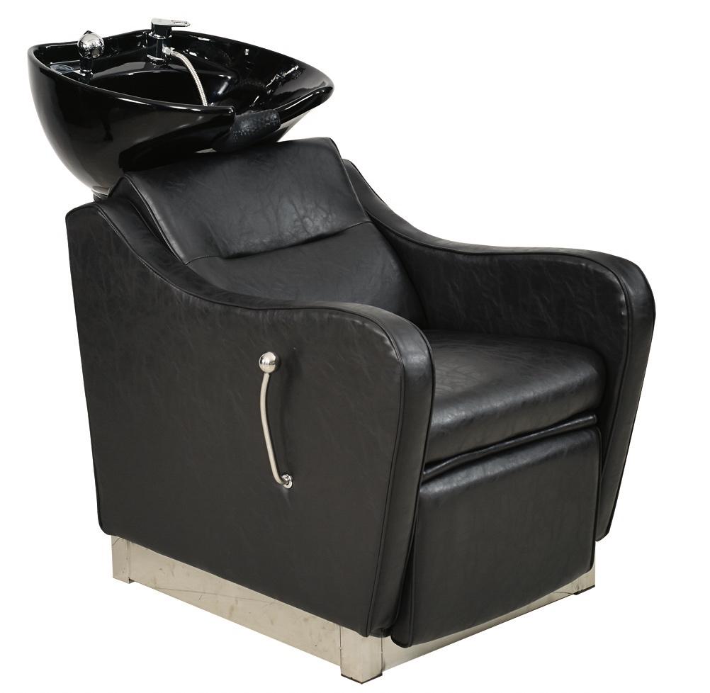Wasunit zwart voetsteun kapper kapsalon back wash hairwash, Leer, Zwart, Nieuw, Ophalen of Verzenden