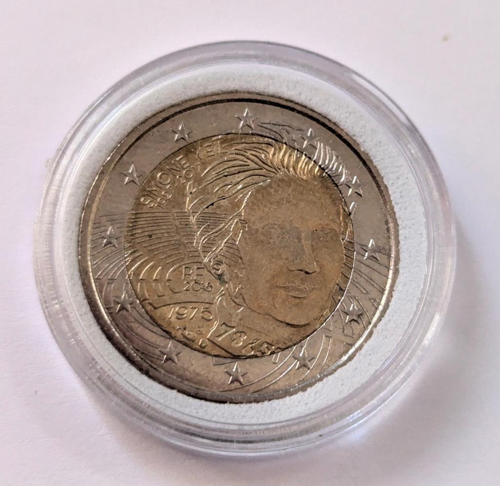 Pièce commémorative de 2 euros France 2018 Simone Veil, Postzegels en Munten, Munten | Europa | Euromunten, Verzenden, Frankrijk