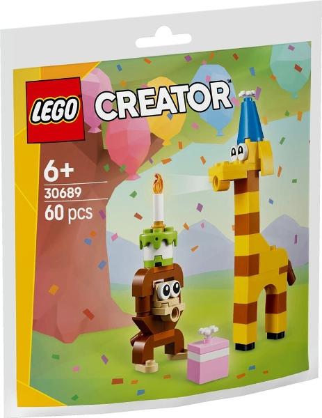Lego Creator polybag 30689 Verjaardagsfeestdieren, Lego, Nieuw, Ophalen of Verzenden, Compleet