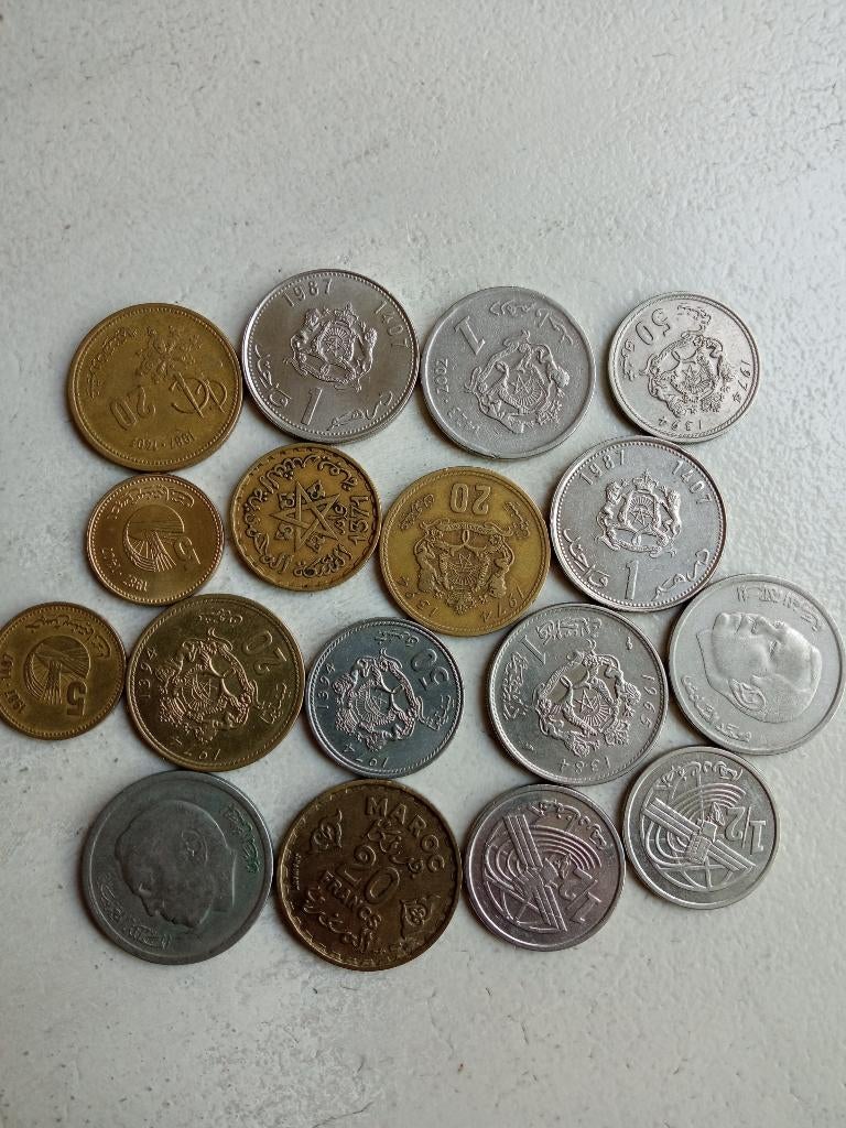 Marokko lot munten., Ophalen of Verzenden, Overige landen, Setje