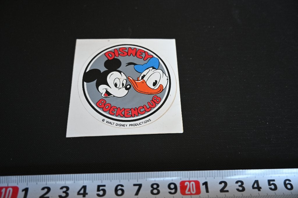 sticker Disney Boekenclub Donald Duck Mickey Mouse, Ophalen of Verzenden, Zo goed als nieuw