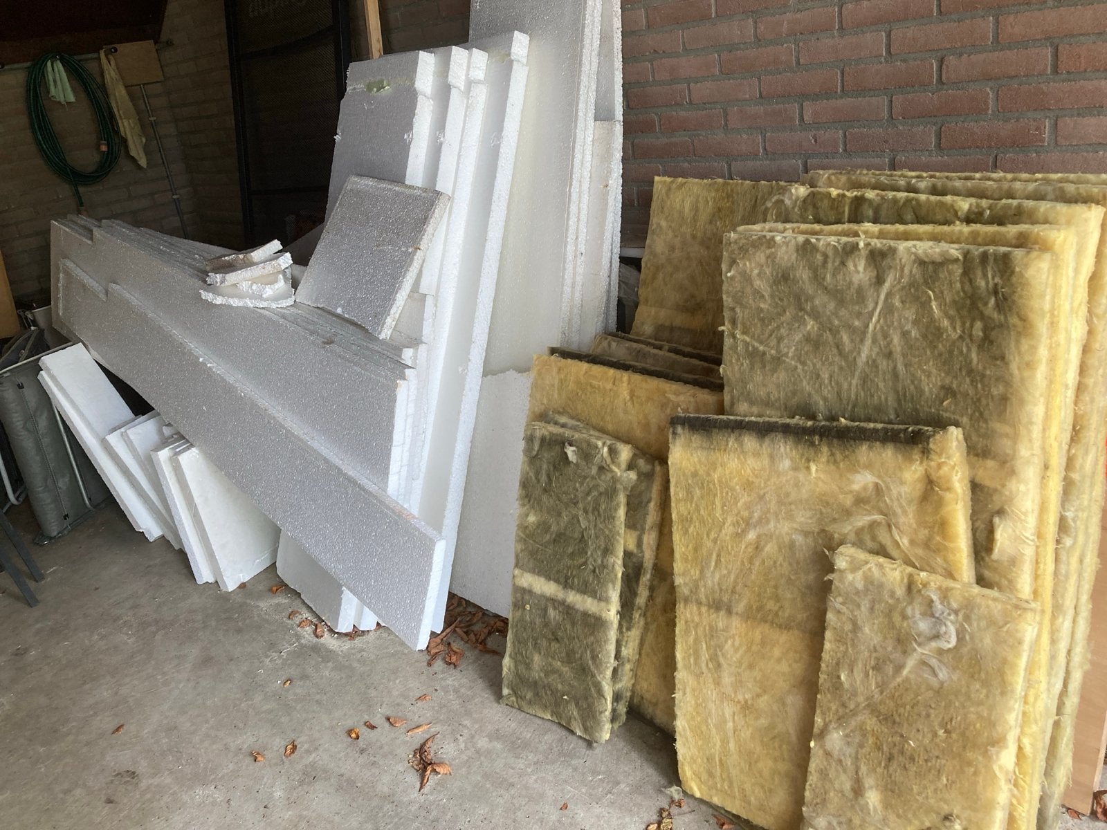Gratis Isolatiemateriaal: Steenwol en Piepschuim (Tempex), Gebruikt, Steenwol, Ophalen of Verzenden, 15 m² of meer