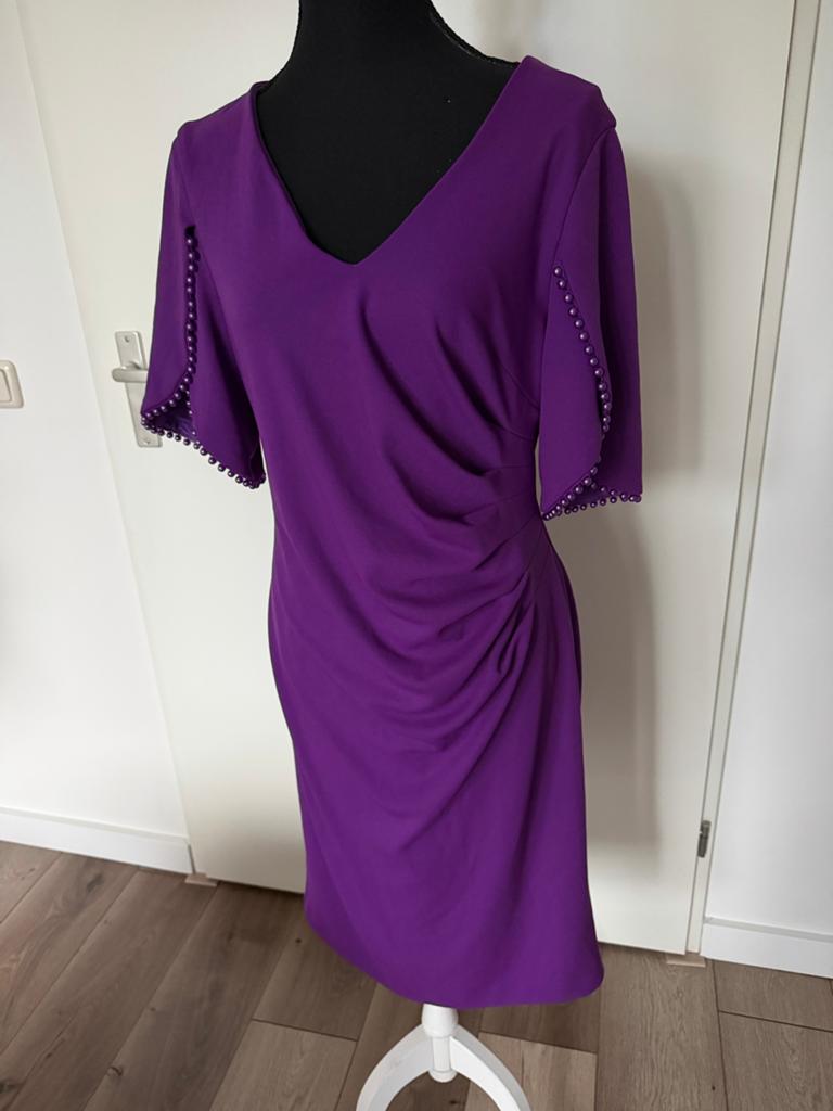 Joseph Ribkoff Cocktailjurk met kraaltjes, maat 38/40, Kleding | Dames, Ophalen of Verzenden, Zo goed als nieuw, Maat 38/40 (M)