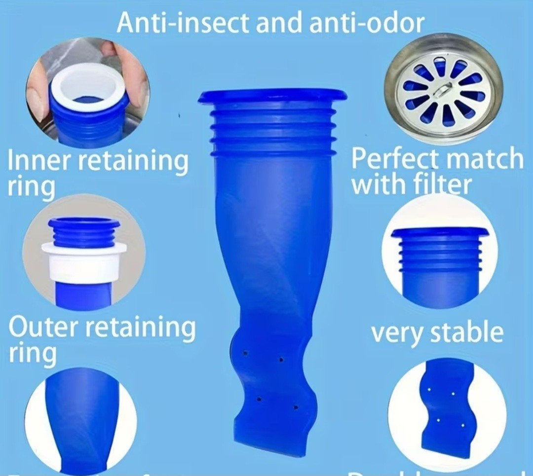 Anti-geur en anti-insect afvoerplug voor badkamer/keuken, Ophalen of Verzenden, Nieuw, Rvs, Overige typen