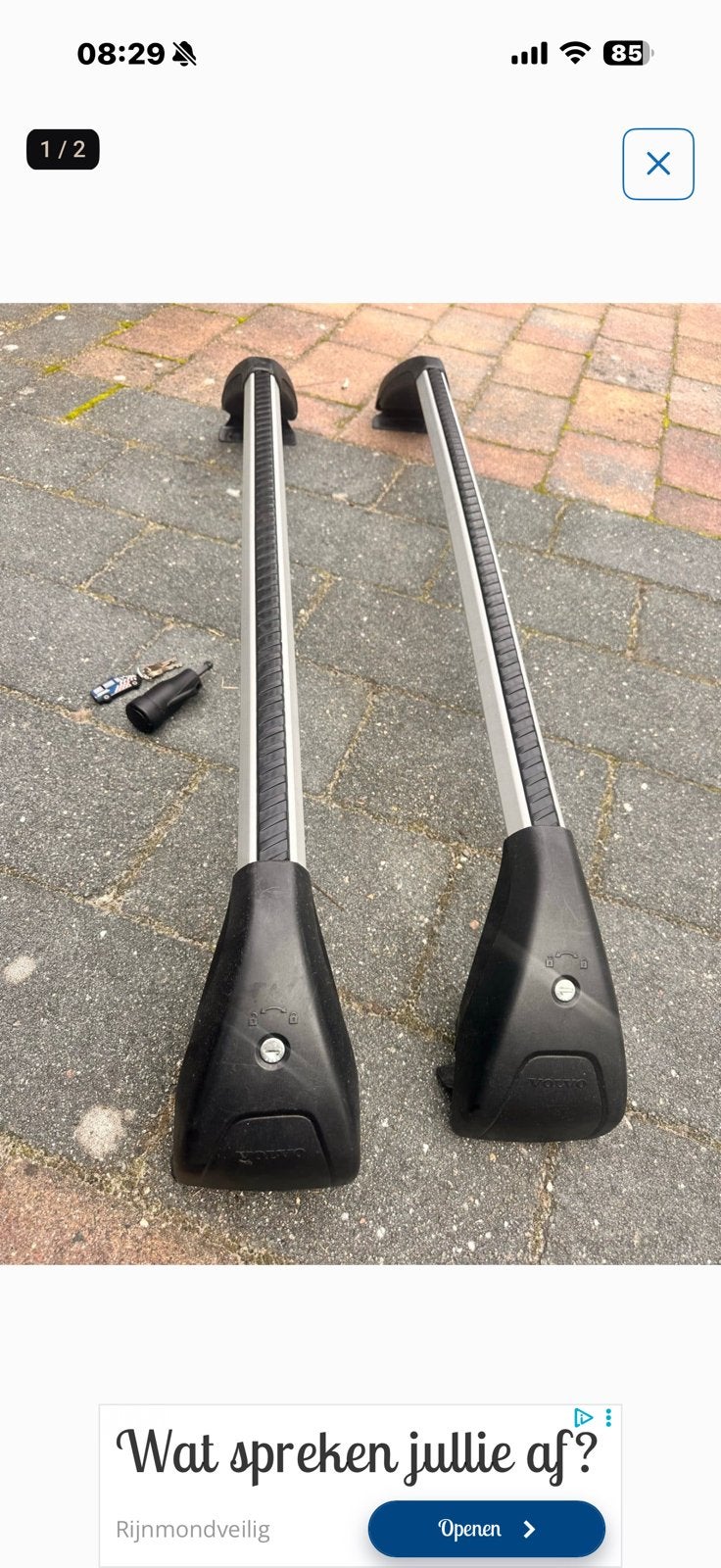 Originele Volvo dakdragers, Ophalen, Zo goed als nieuw