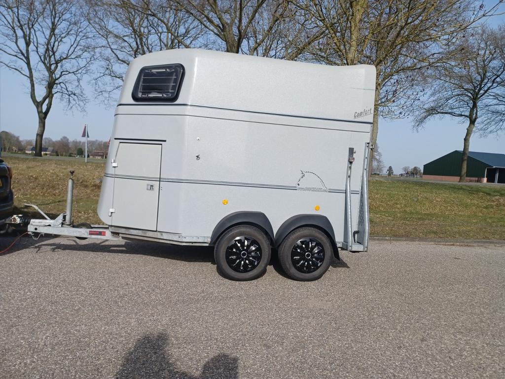 2 Paards B0eckman trailer Als nieuw, Ophalen of Verzenden, Zo goed als nieuw, Polyester, 2-paards trailer