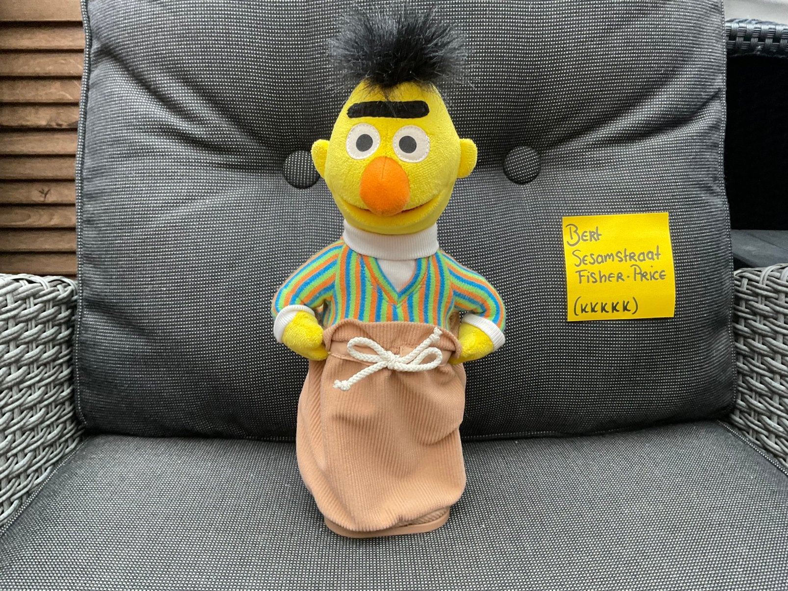 Zgan,niet kapot,geluid beweging werkt goed, Bert Sesamstraat, Verzamelen, Ophalen, Overige figuren, Zo goed als nieuw, Beeldje of Figuurtje