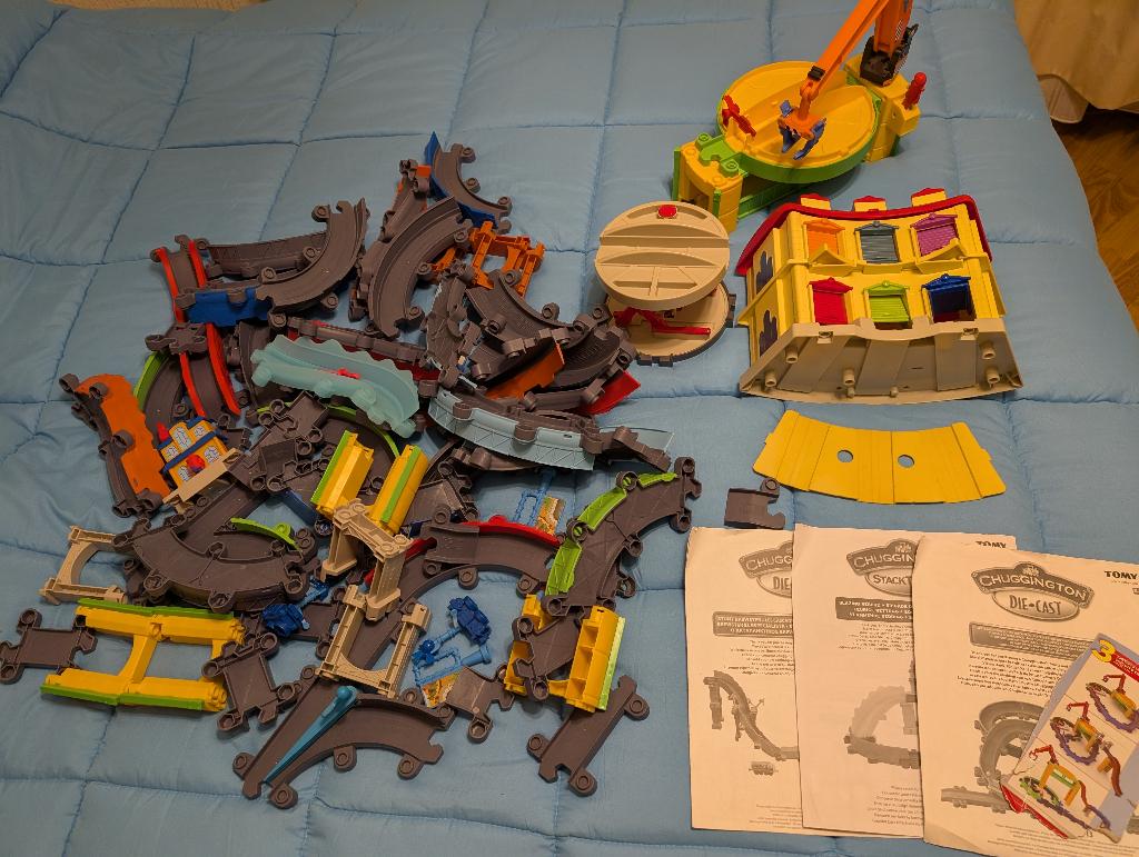 Grote krat vol chuggington trein baan, Ophalen, Zo goed als nieuw