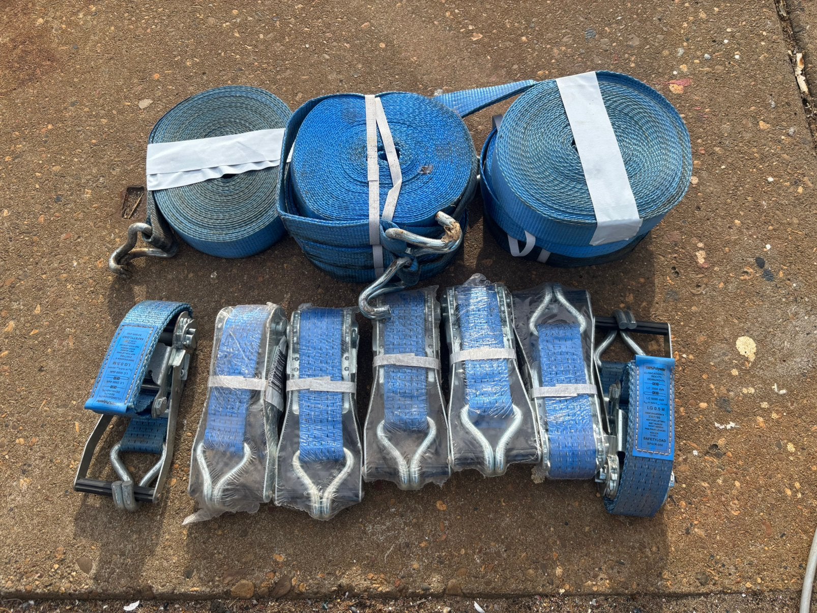 5 sets Spanbanden Ratels 15 meter, Auto diversen, Aanhangwagen-onderdelen, Ophalen, Nieuw