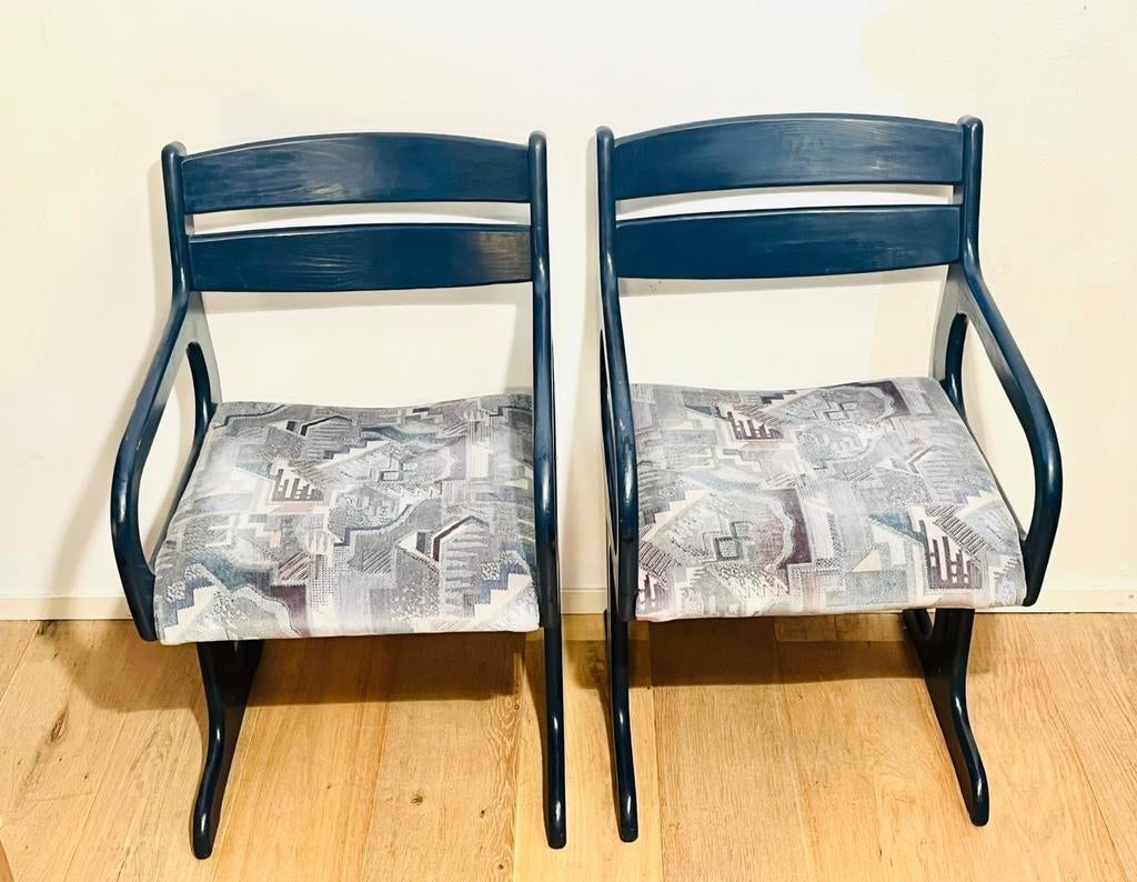 Farstrup Eetkamer Stoelen x 2, Huis en Inrichting, Stoelen, Ophalen of Verzenden, Gebruikt, Bruin, Hout