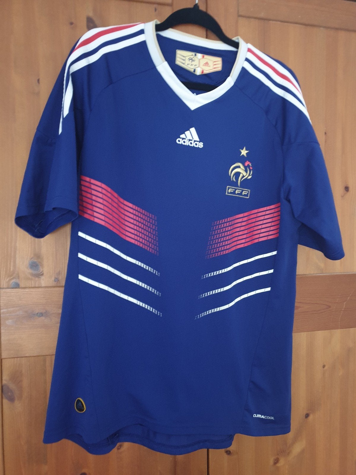 Adidas Frankrijk Voetbalshirt - Maat L, Kleding | Heren, Sportkleding, Maat 52/54 (L), Blauw, Ophalen of Verzenden, Zo goed als nieuw