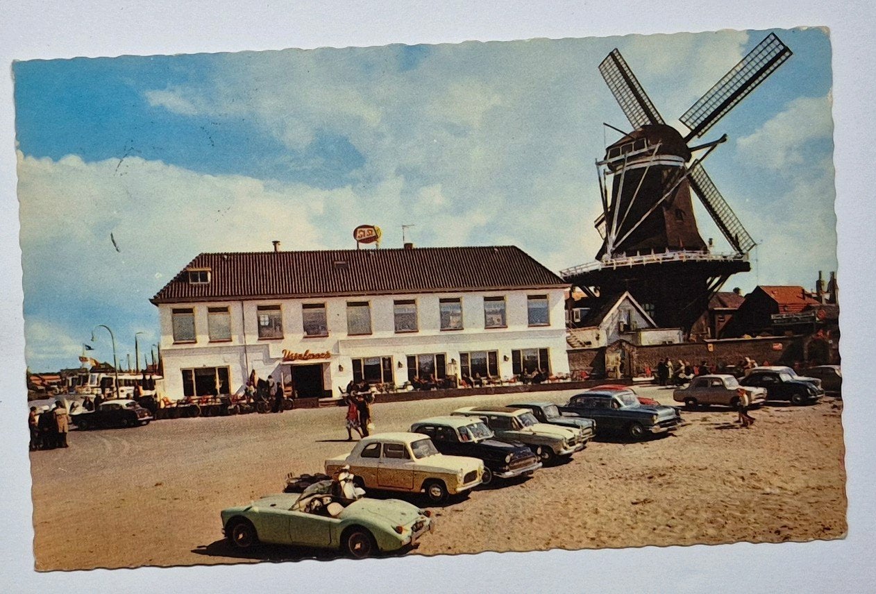 Harderwijk ( Gld. ) Café Restaurant IJsselmeer  / De Hoop, Ophalen of Verzenden, 1940 tot 1960, Gelopen, Gelderland