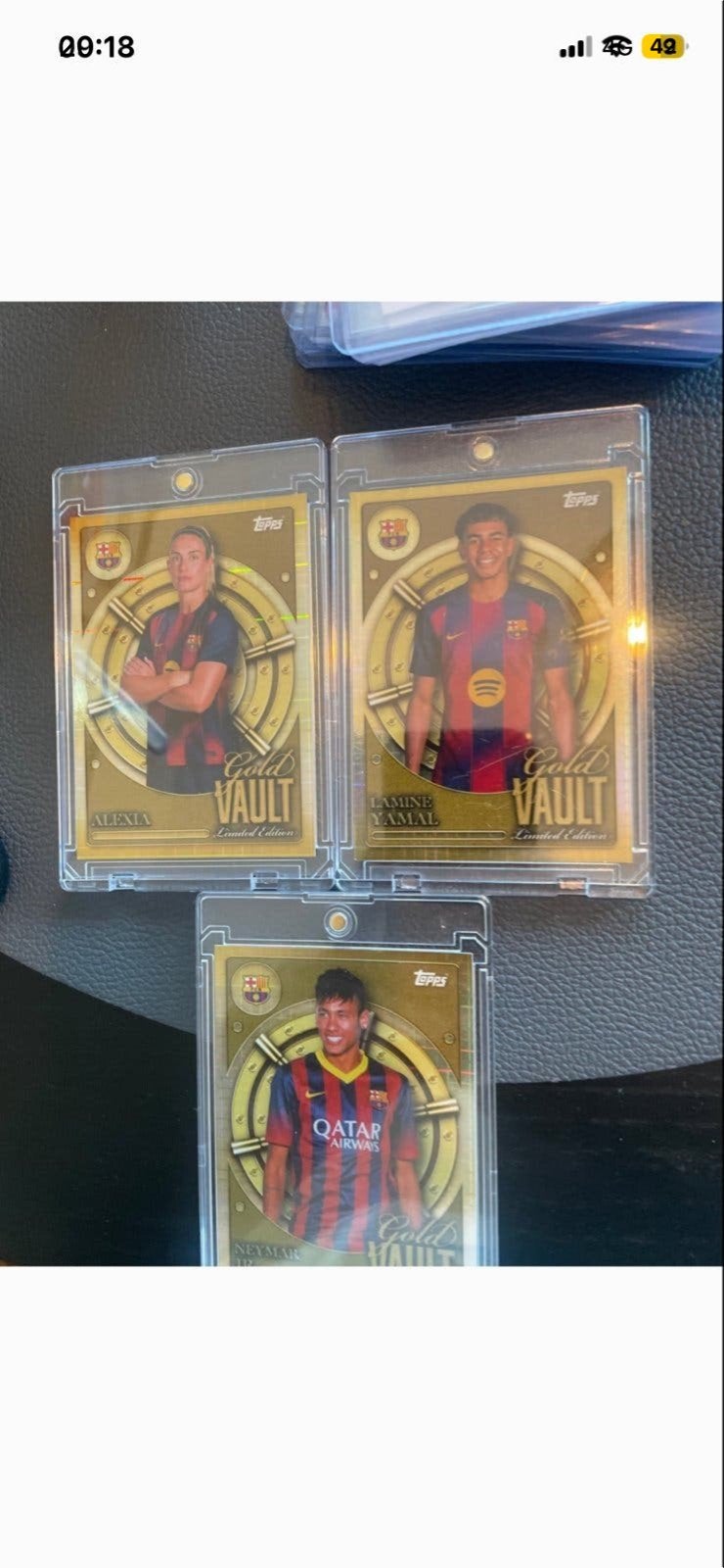 Topps Gold Vault Limited Edition Voetbal Spelerskaarten, Ophalen of Verzenden, Zo goed als nieuw, Buitenlandse clubs, Spelerskaart