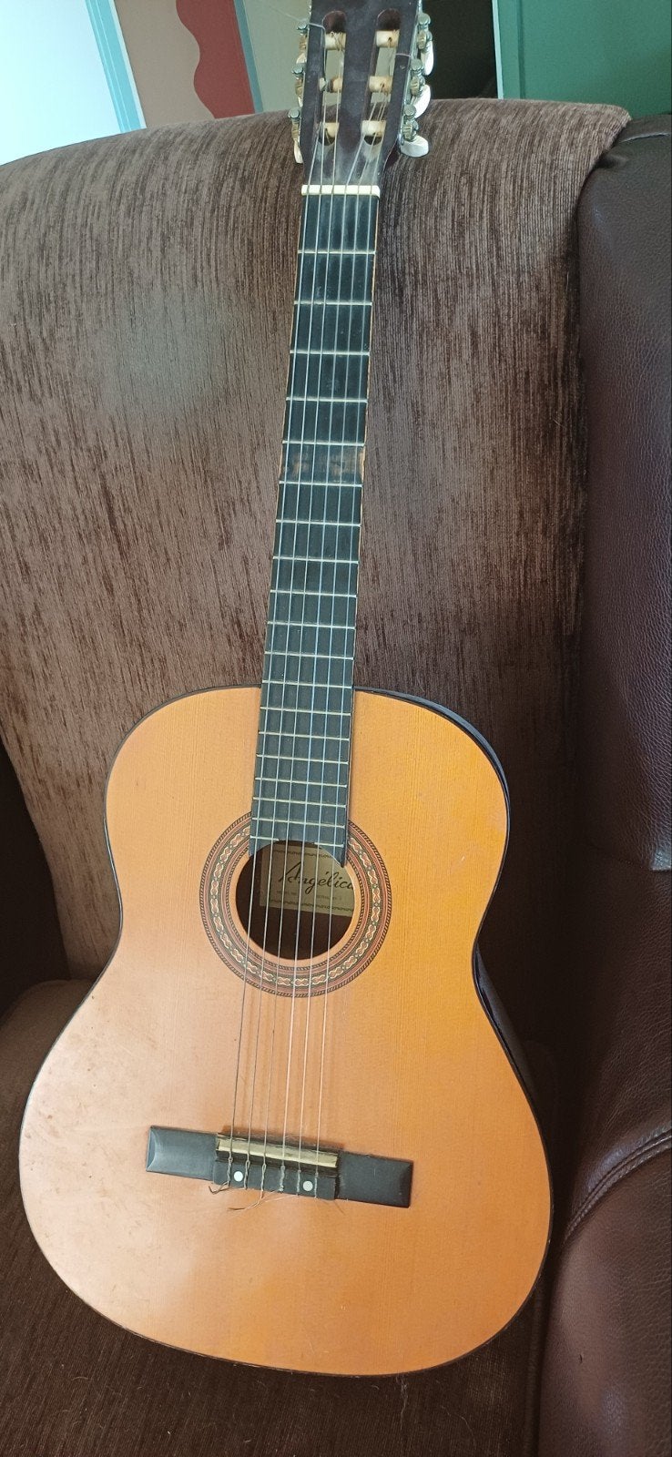 Angelica Klassieke Gitaar - Doe een bod!, Ophalen of Verzenden, Gebruikt, Klassieke of Spaanse gitaar