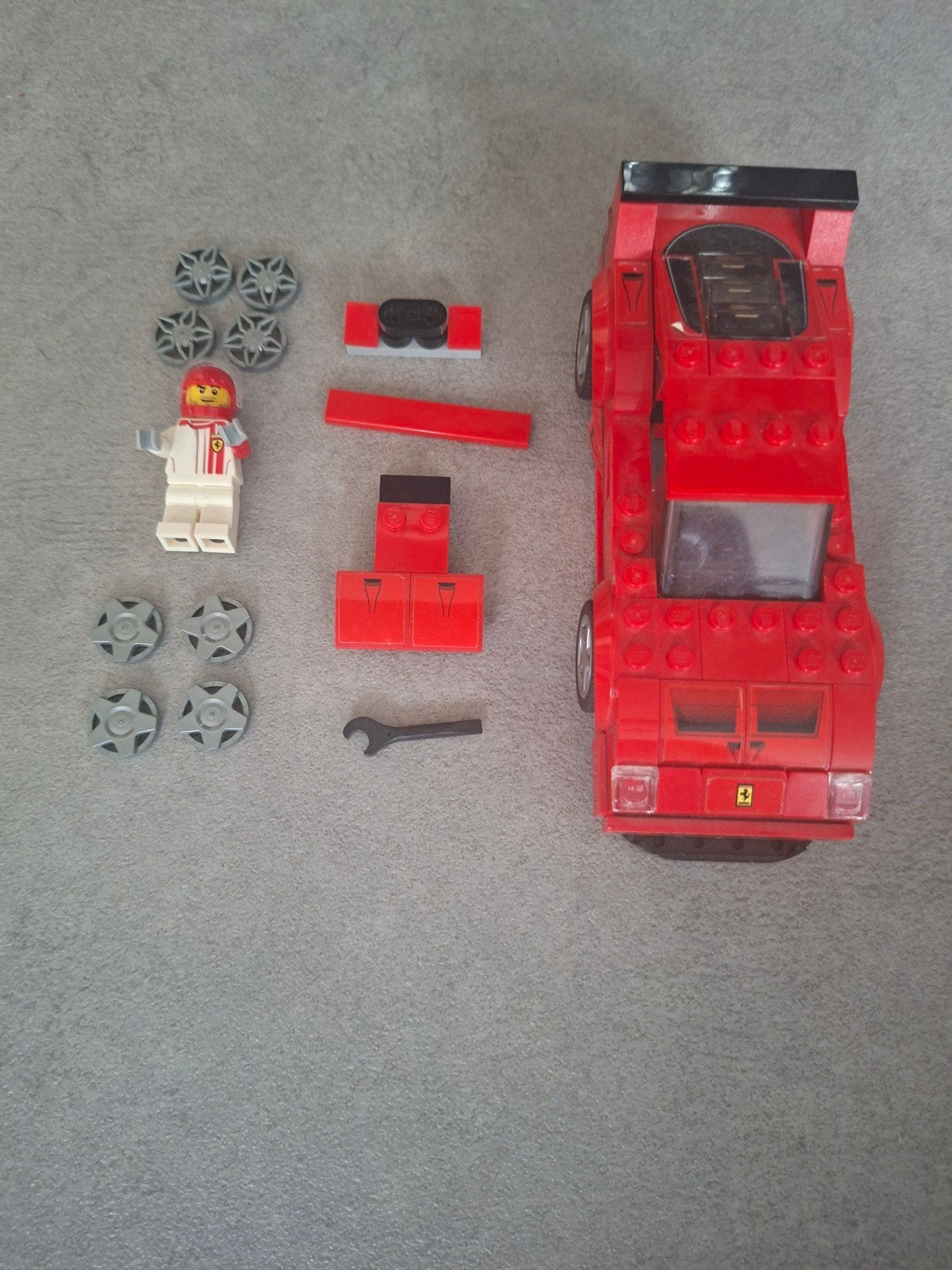 LEGO Speed Champions Ferrari F40 Competizione (75890), Inclusief minifiguren, Gebruikt, Lego, Complete set