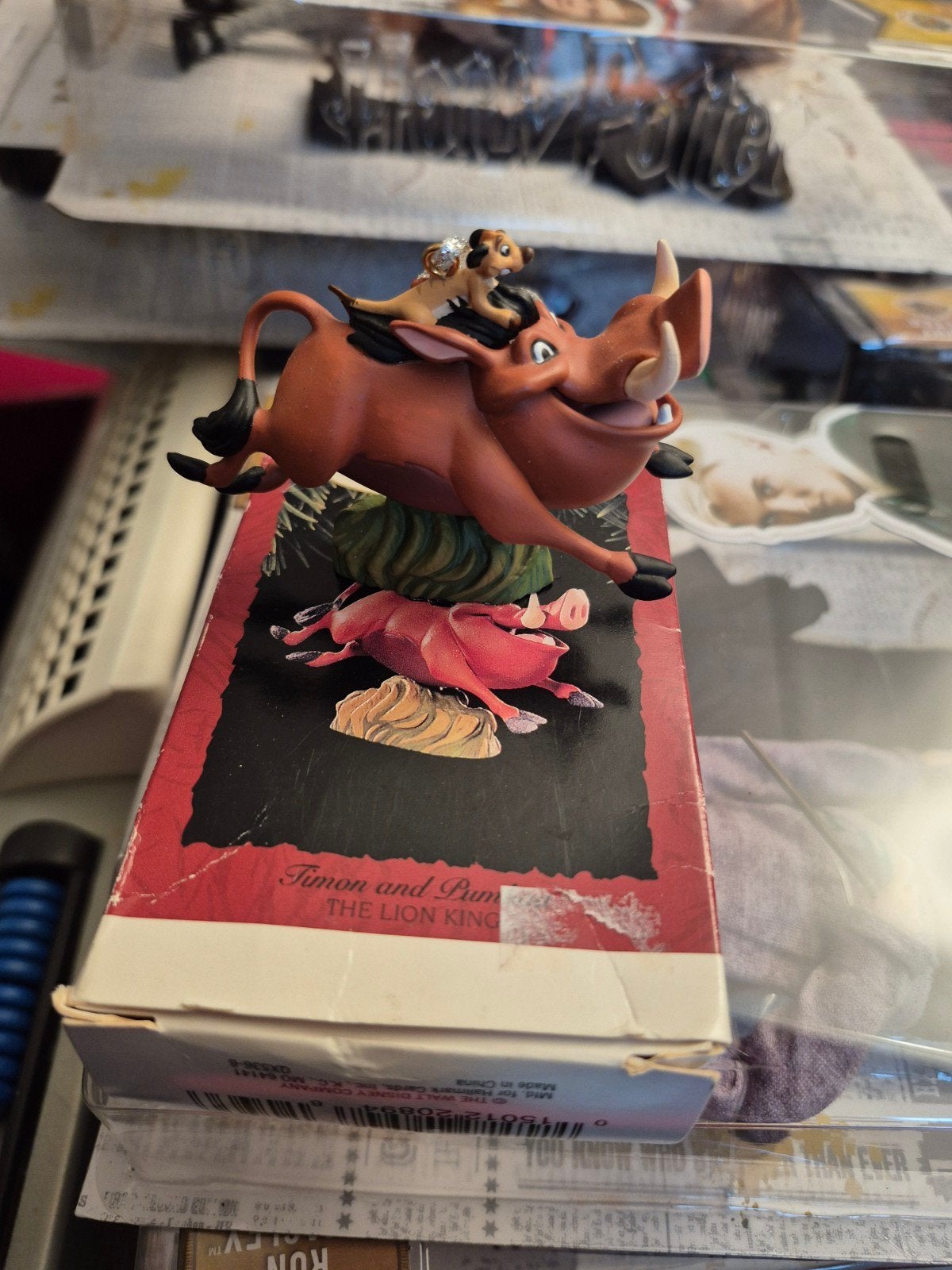 Disney hallmark timon en pumbaa ornament lion king, Verzamelen, Disney, Ophalen of Verzenden, Leeuwenkoning of Jungle Boek, Zo goed als nieuw