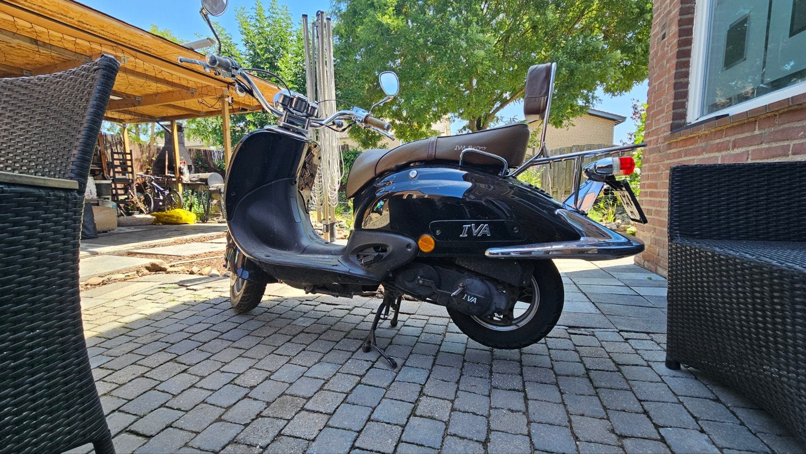 IVA Scooter met geel kenteken (45km/u), Fietsen en Brommers, Snorfietsen en Snorscooters, Ophalen, Gebruikt, Benzine, Overige merken