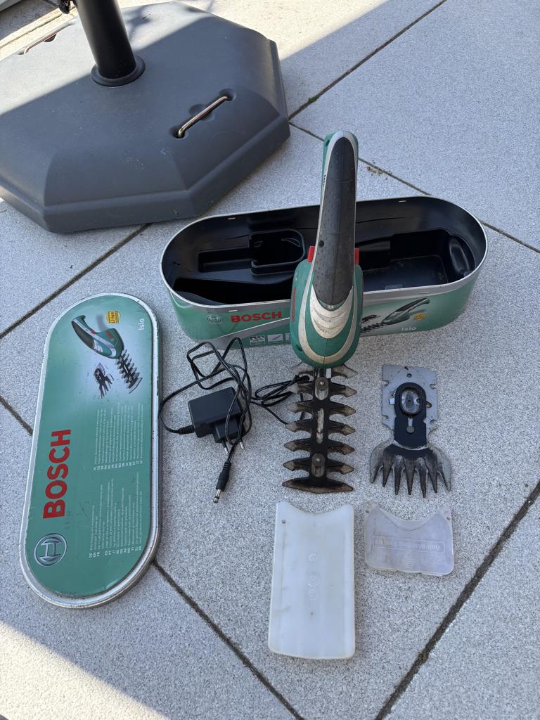Bosch Isio buxus heggenschaar, Ophalen of Verzenden, Gebruikt, Accu, Bosch