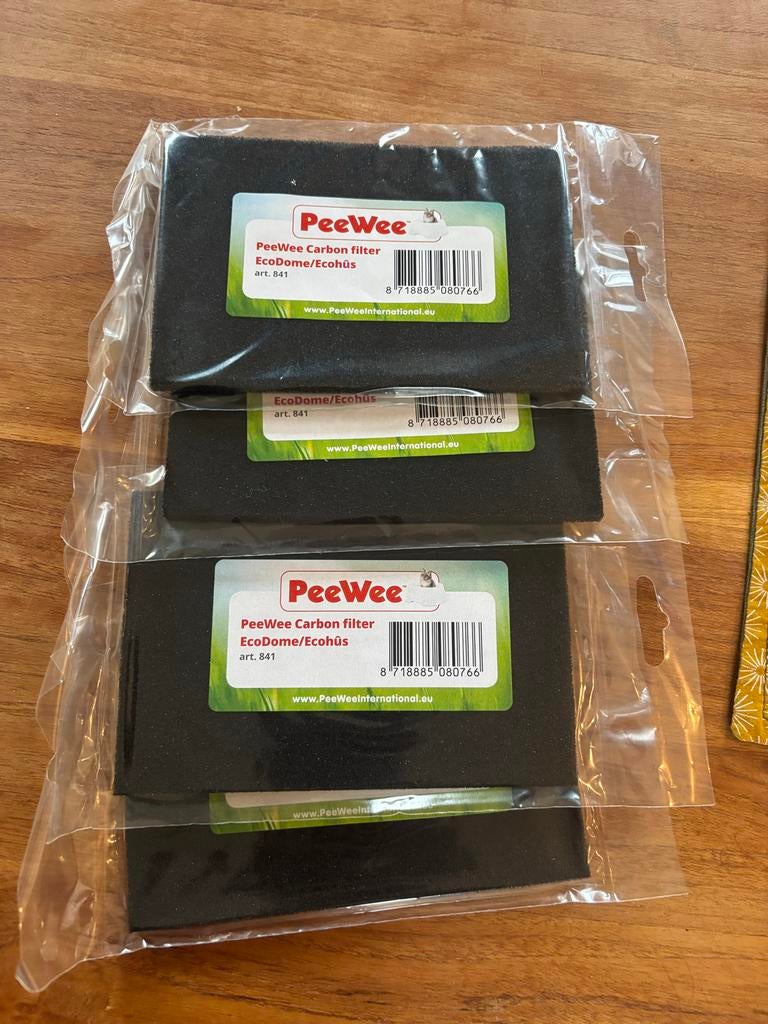 4x PeeWee carbon filter EcoDome/Ecohus, Dieren en Toebehoren, Ophalen, Nieuw